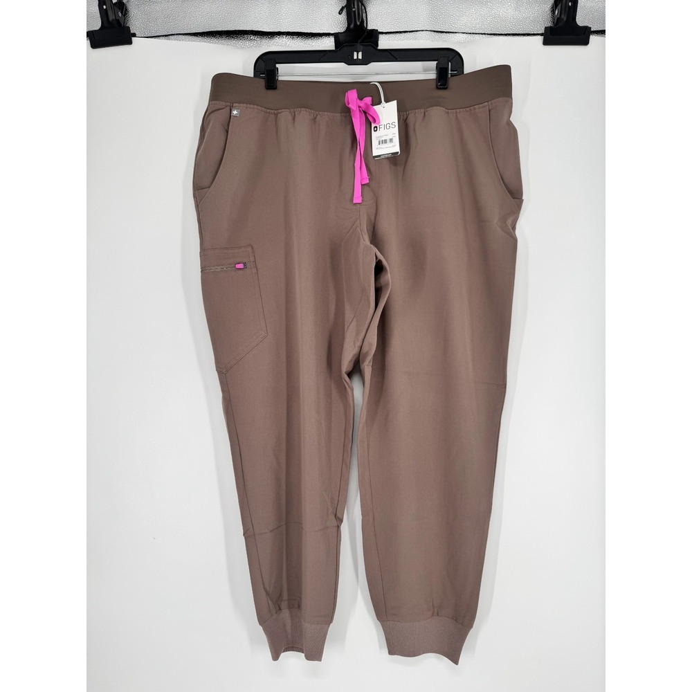 FIGS Technical Collection Zamora 2.0 Jogger Scrub Pant Cargo Womens‎ 3XL Brown